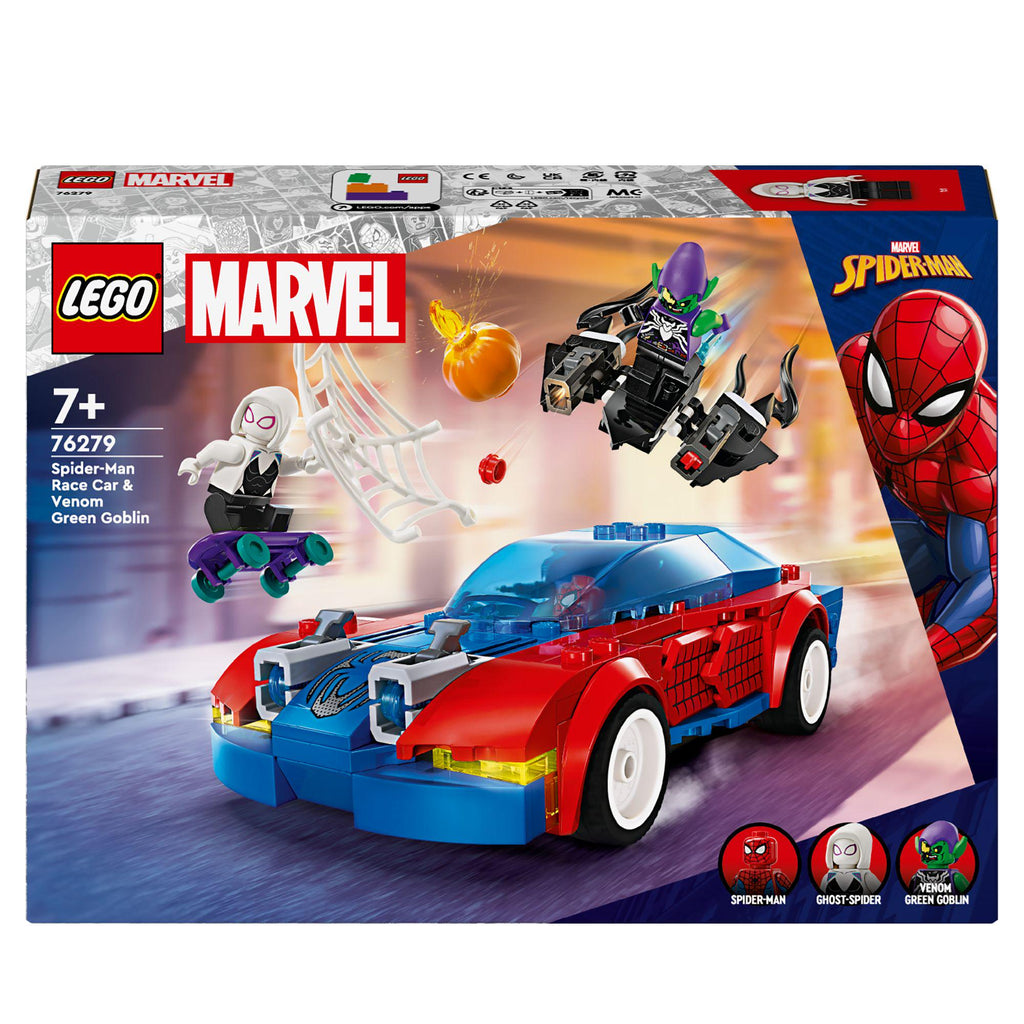 LEGO Marvel Spider-Man Race Car & Venom Green Goblin 76279