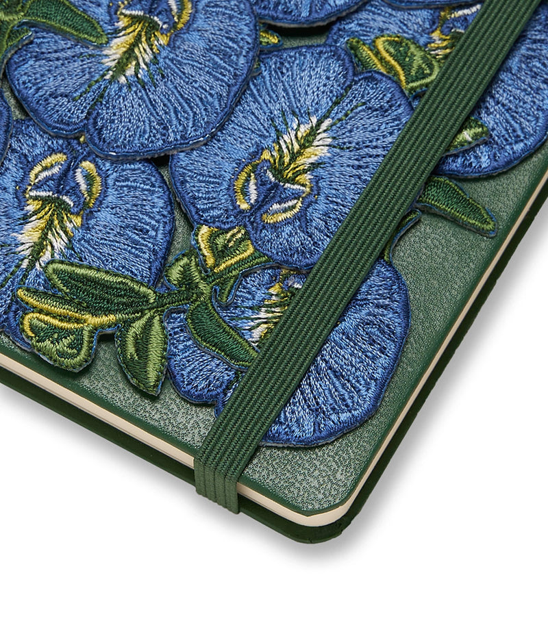 Moleskine Large Haute Couture Collection Clitoria Blue notebook, imported from the UK