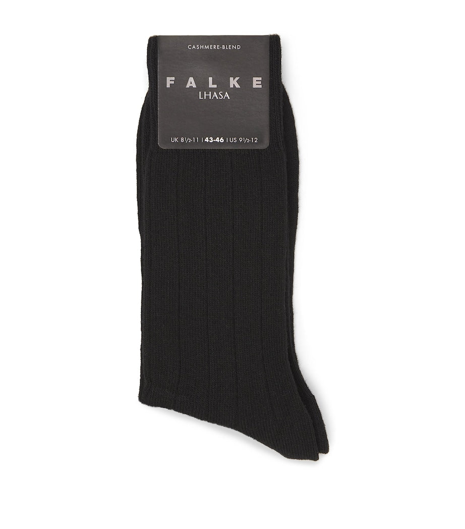 Falke Lhasa ribbed socks wool-cashmere blend, UK version