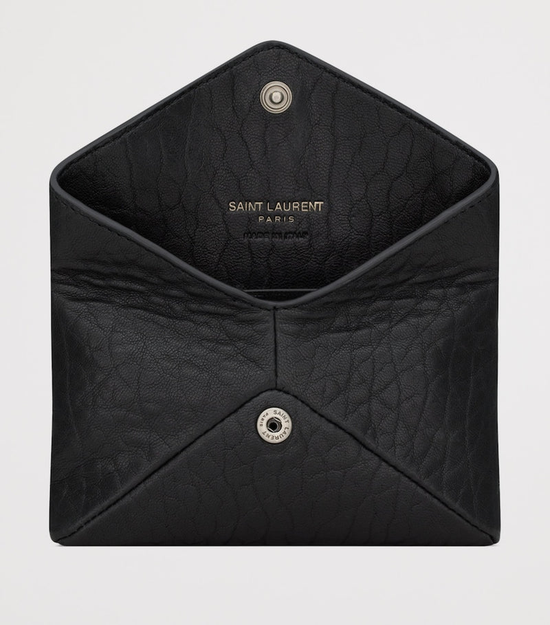 Saint Laurent envelope card holder croc-embossed leather, UK version
