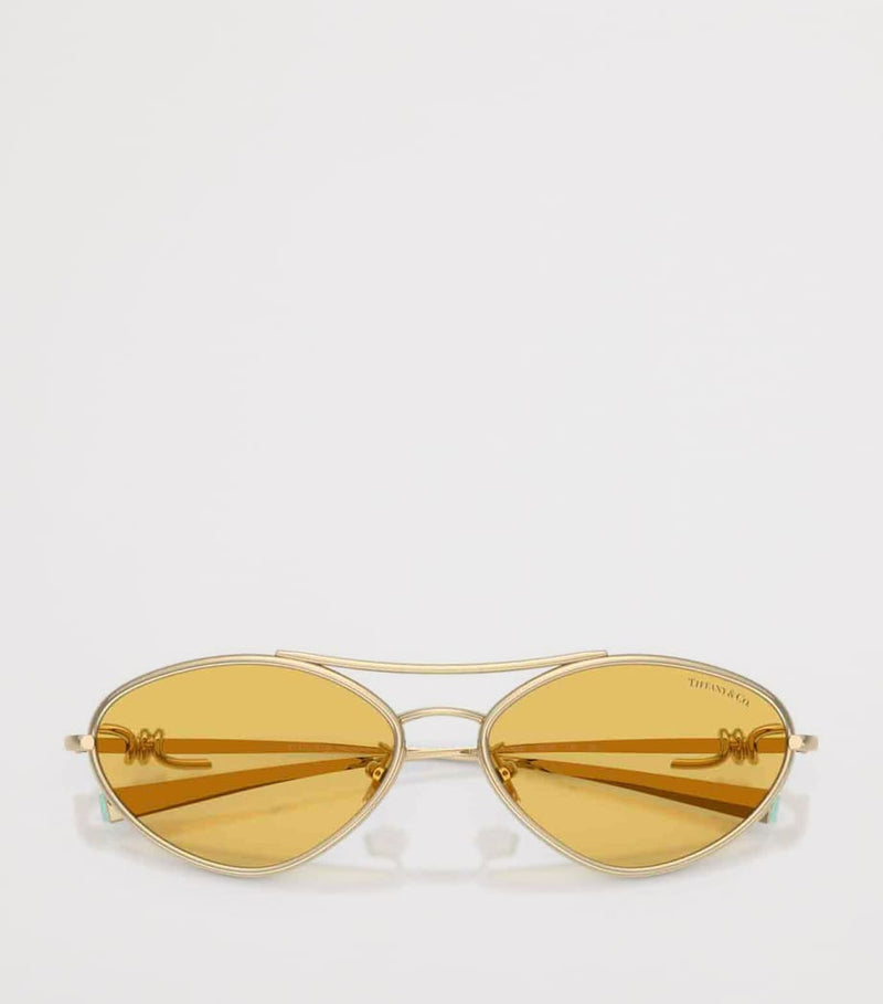 Tiffany & Co. TF3117 metal irregular sunglasses - British product