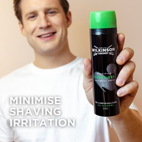 Wilkinson Sword Sensitive Shave Gel 200ml (British brand)