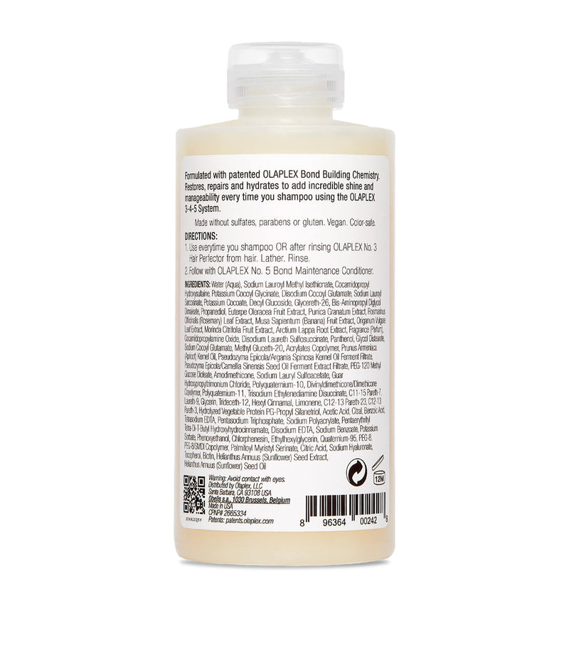 Olaplex No.4 Bond Maintenance Shampoo 250ml, imported from the UK