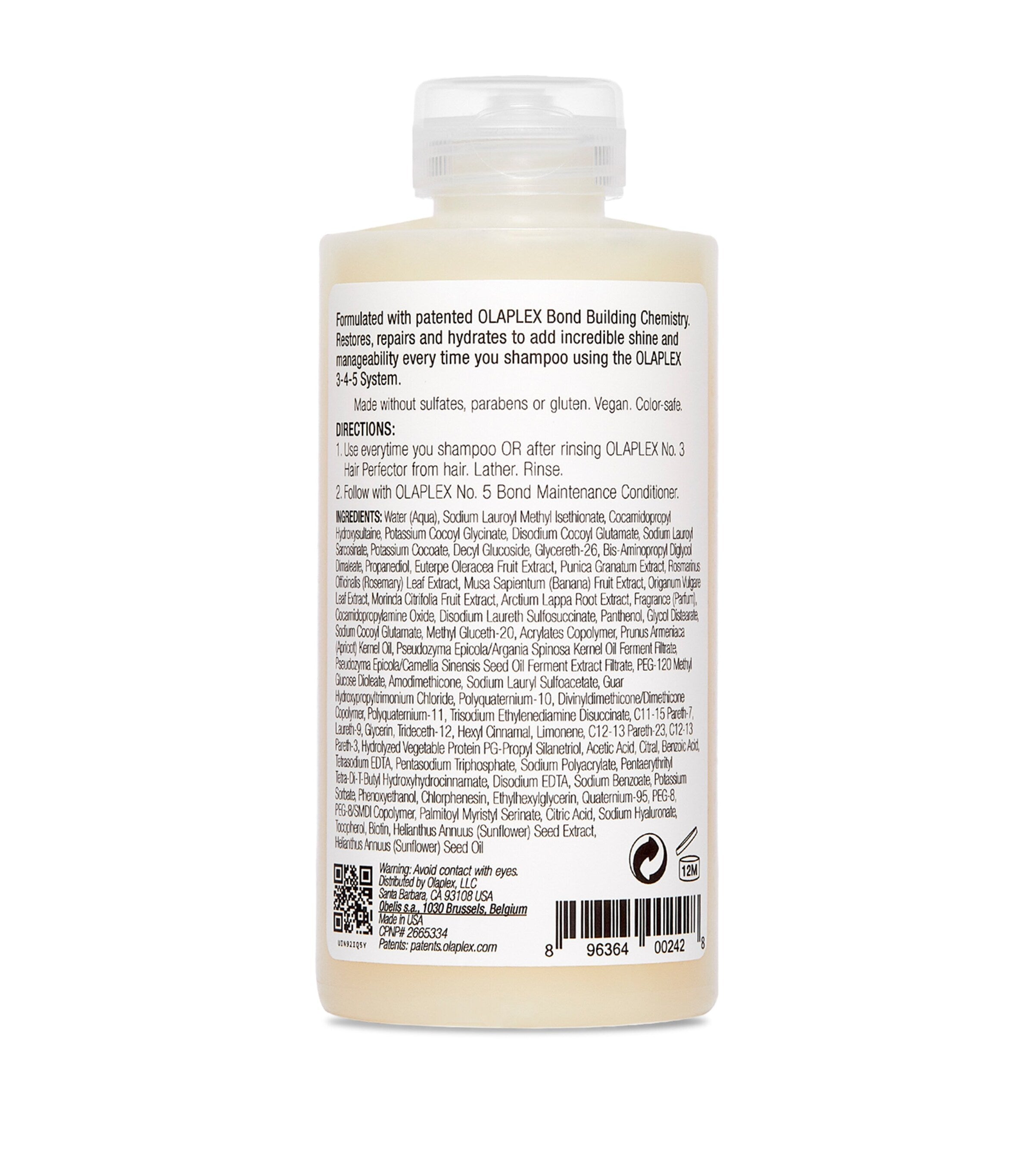 Olaplex No.4 Bond Maintenance Shampoo 250ml, imported from the UK