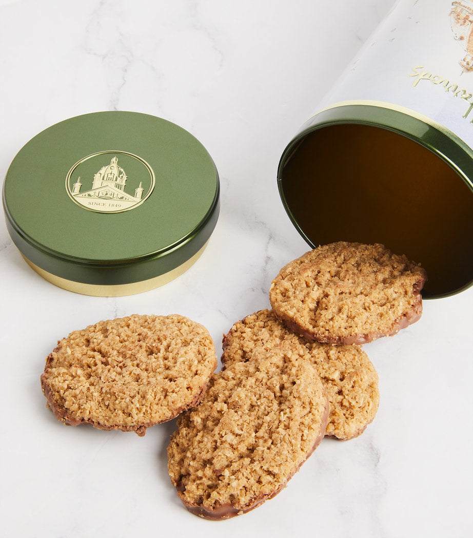 Harrods chocolate and cinnamon oat biscuit tin 200g, UK version