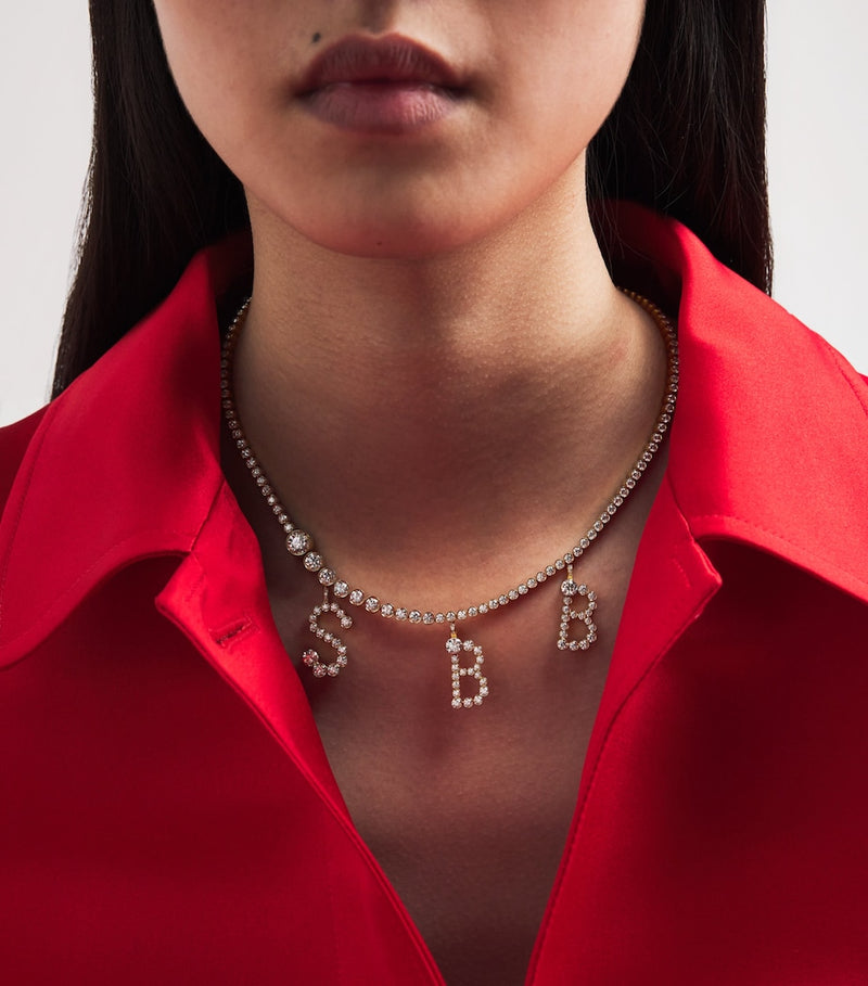 Sophie Bille Brahe yellow gold diamond necklace (British brand)