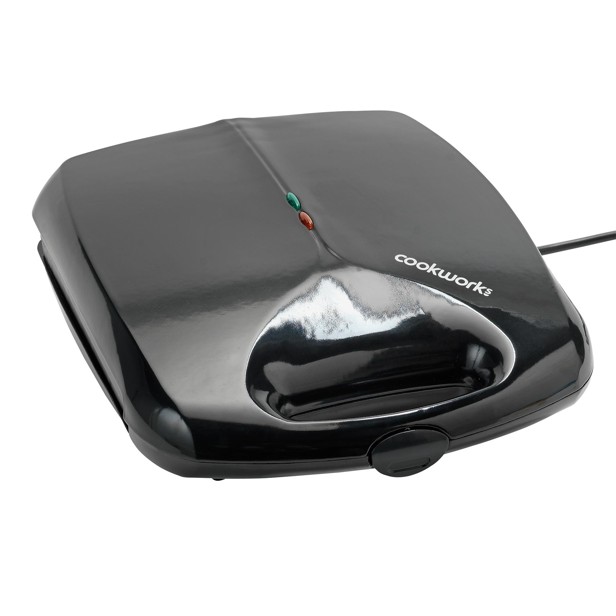 Cookworks 4 Portion Sandwich Toaster - Black GOODS Sainsburys   