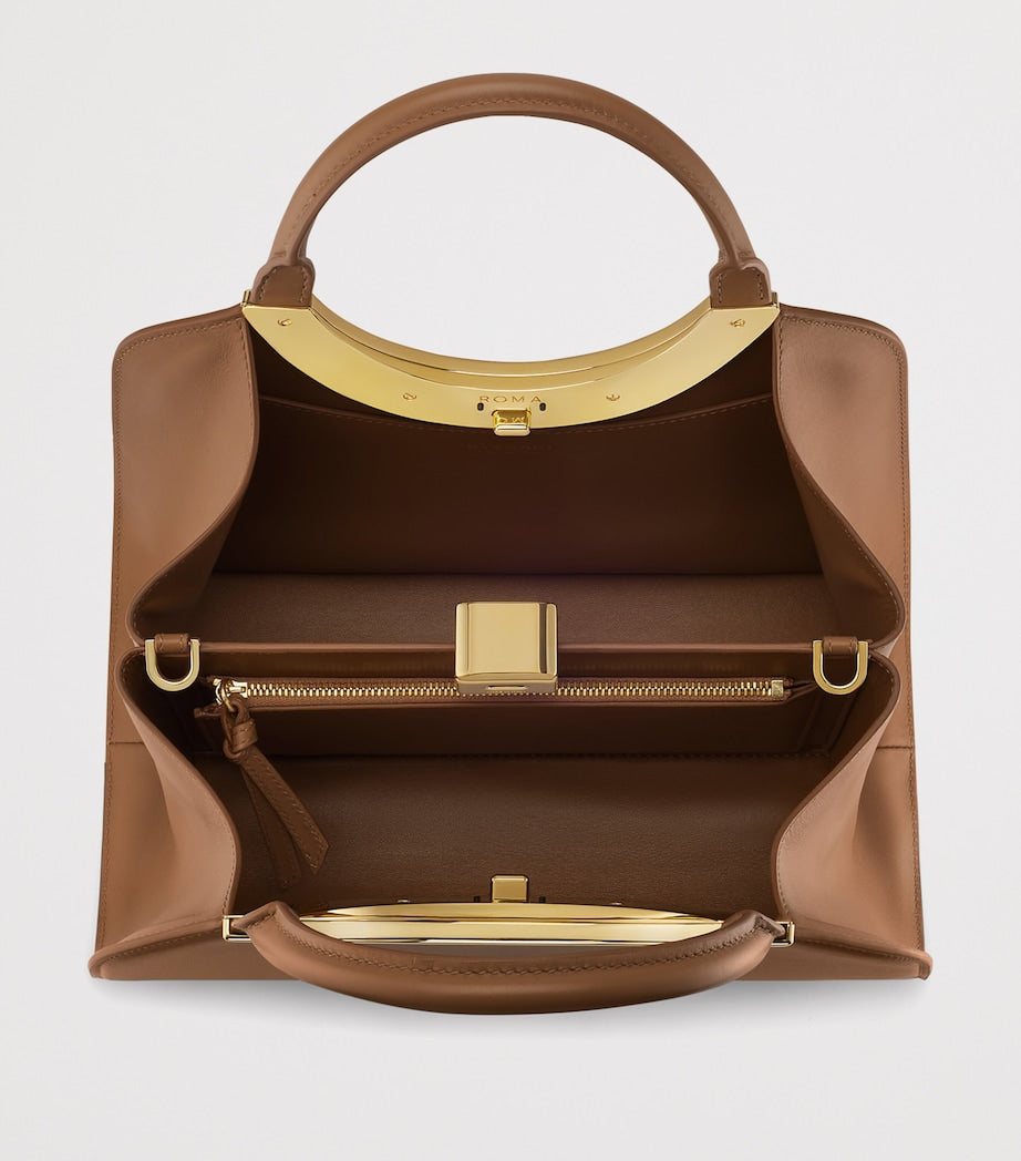 Bvlgari Roma medium leather top-handle bag - British product