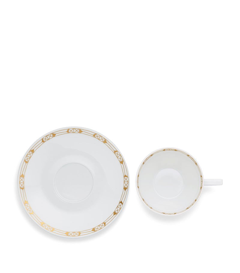 Baccarat Talleyrand porcelain tea cups and saucers set 220ml - British product