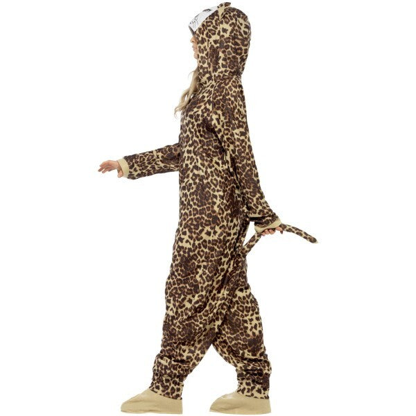 Smiffys leopard costume brown all-in-one with hood, UK version