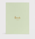 Harrods leather A5 notebook with lined pages - British product