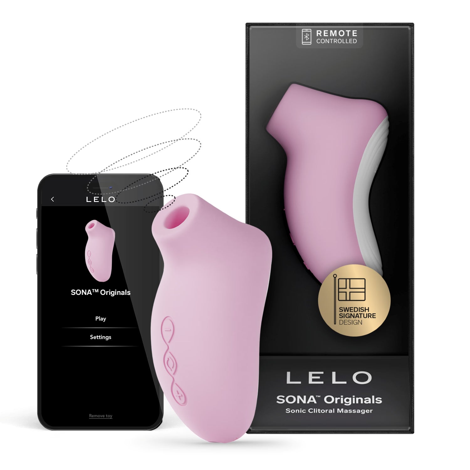 LELO SONA Originals sonic clitoral massager soft pink (British brand)