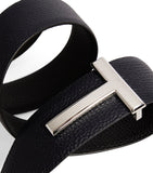 Tom Ford leather reversible T Ridge belt (British brand)