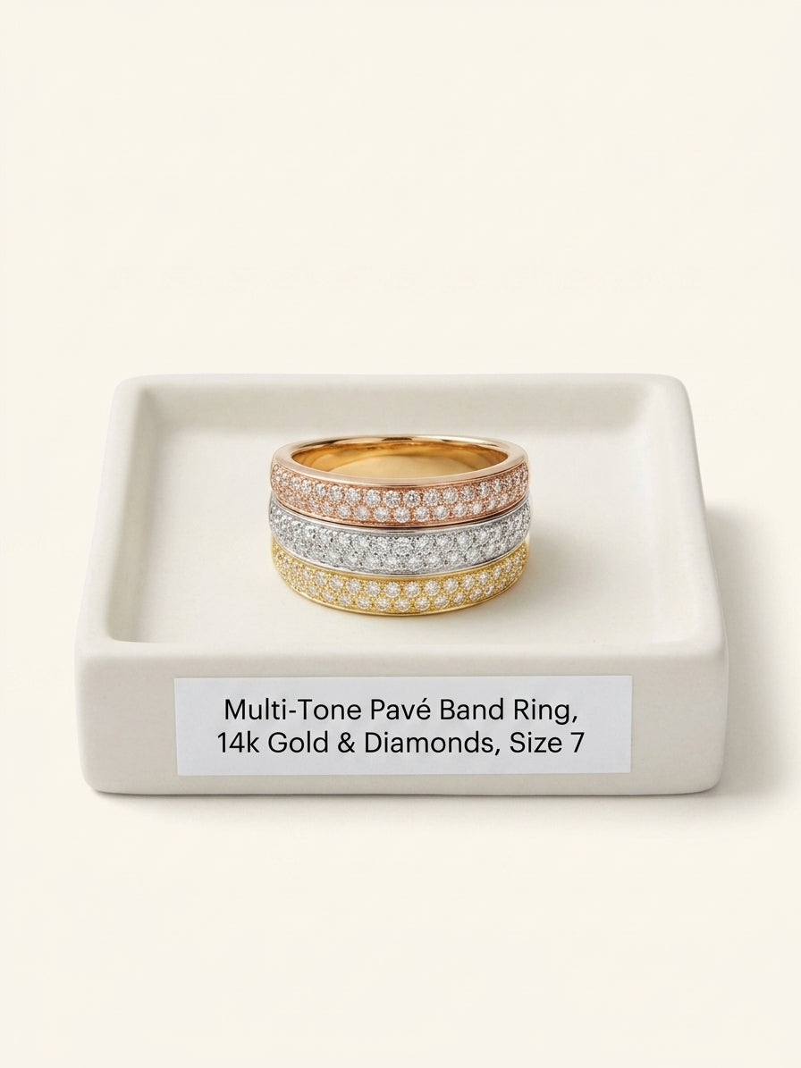 Cartier Trinity large ring with 18ct gold and 3.50ct diamonds - British product