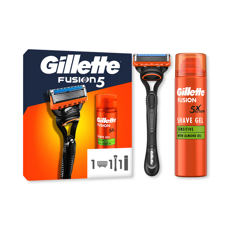 Gillette Fusion5 razor gift set for men - British product