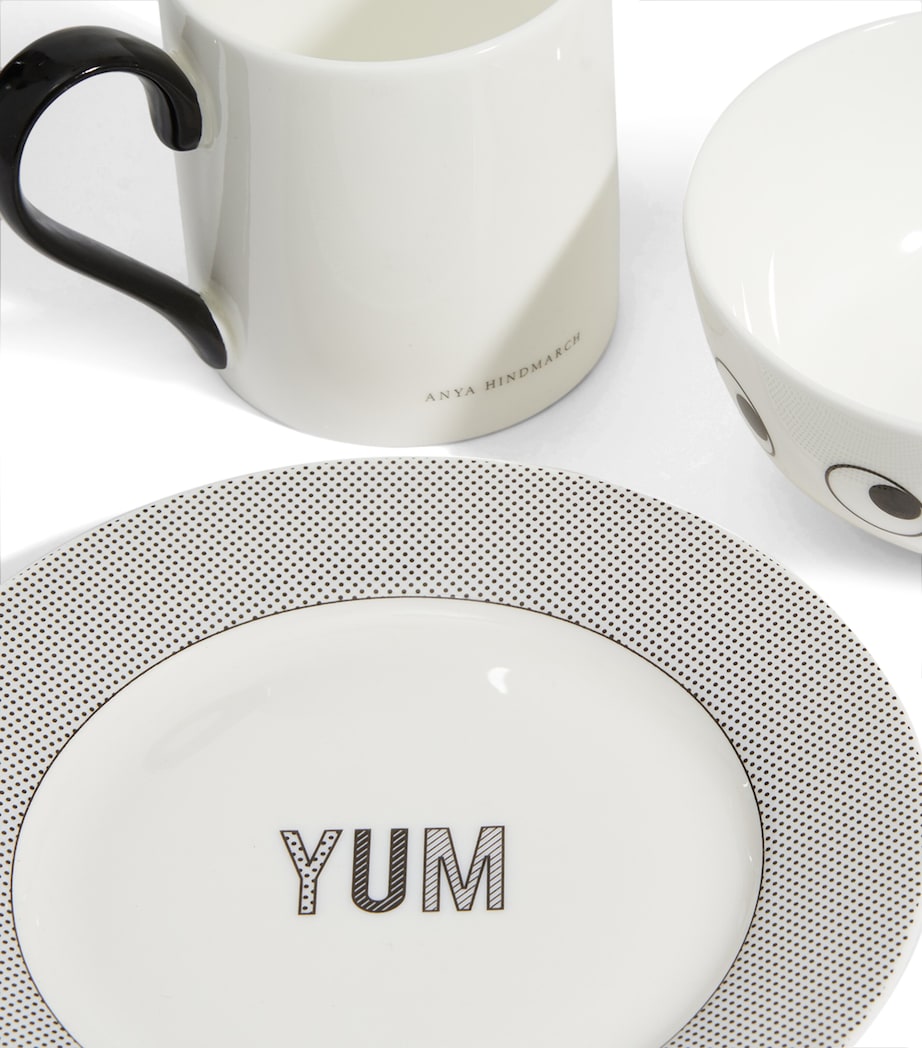 Anya Hindmarch Ceramic Eyes Mug, Bowl and Plate Set