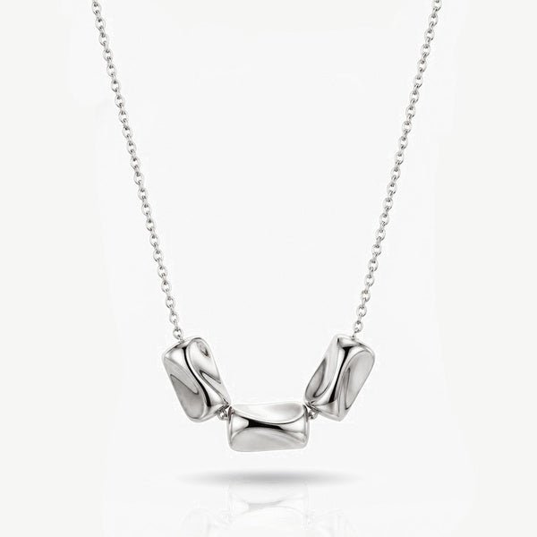 MUCHV sterling silver spinning pendant necklace 40cm chain - British product