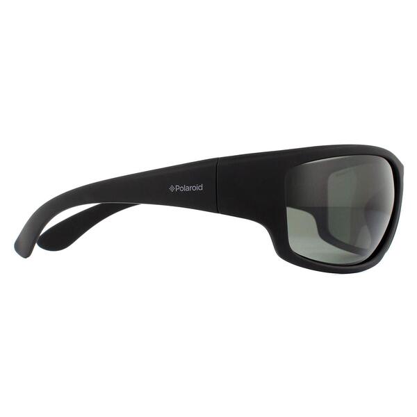 Polaroid PLD 7005/S black polarized men's wrap sunglasses - British product