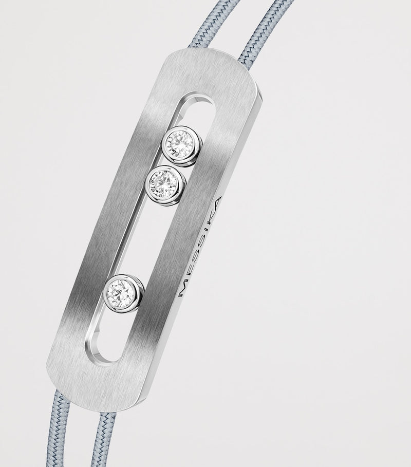 Messika Move Uno titanium diamond cord bracelet, UK version