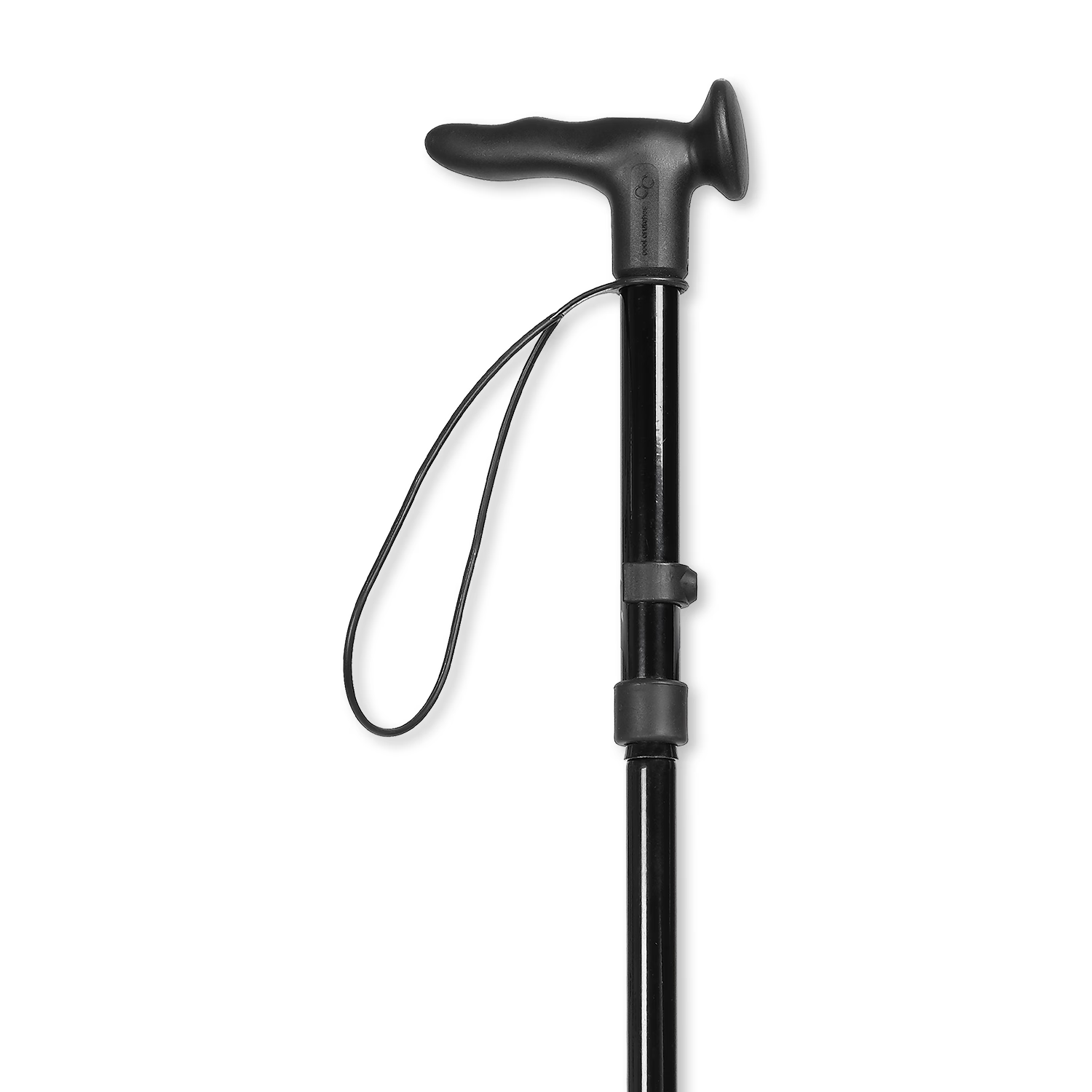 Cool Folding Walking Stick left hand black, UK version
