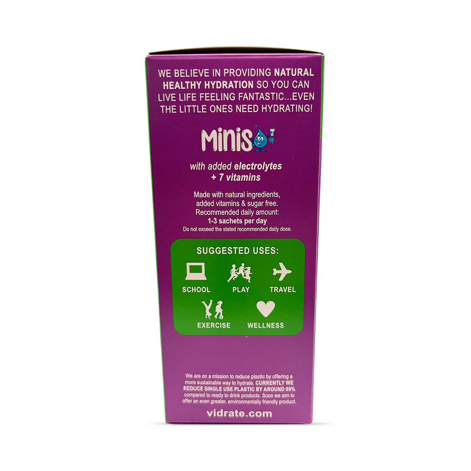 Vidrate Apple & Blackcurrant Kids Minis 12 sachets - British product