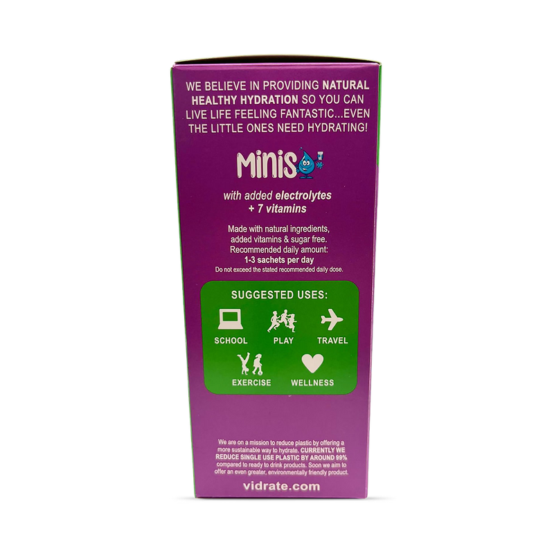 Vidrate Apple & Blackcurrant Kids Minis 12 sachets - British product