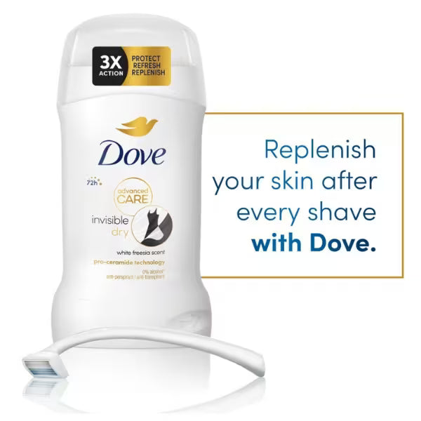 Dove Advanced Care Invisible Antiperspirant Stick 50ml - British product