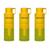ARMAF Limoni Fresh deodorant spray 3x200ml - British product
