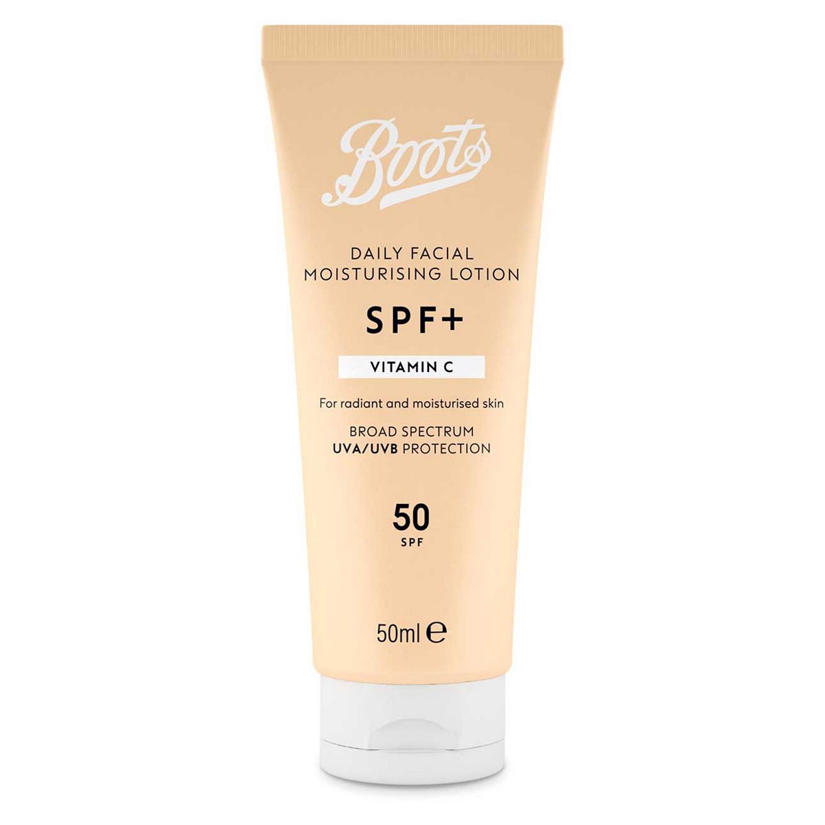 Boots SPF+ Vitamin C Moisturising Lotion SPF50 50ml GOODS Boots   