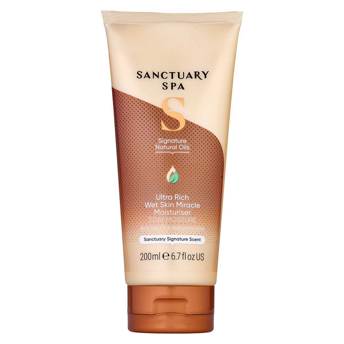 Sanctuary Spa Signature Natural Oils Ultra Rich Wet Skin Miracle Moisturiser 200ml GOODS Boots   