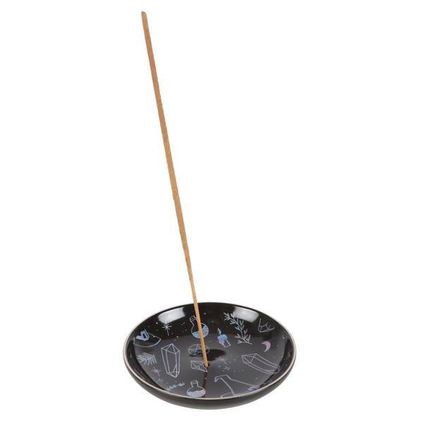 Something Different Crystal Witch Plate Incense Holder 9cm (British brand)