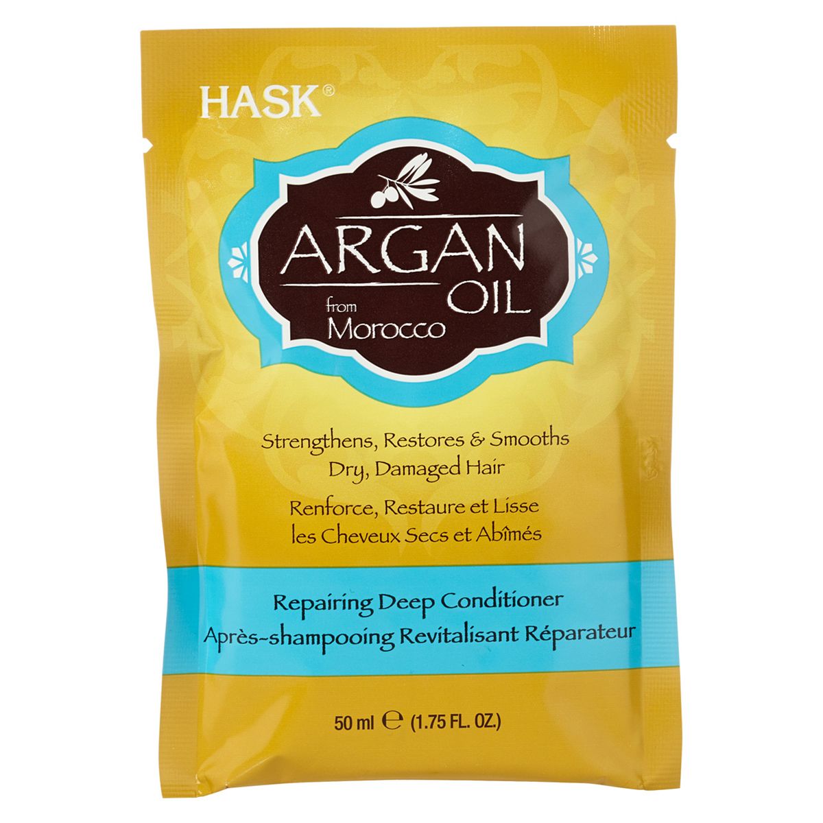 Hask Argan oil from Morocco repairing deep conditioner sachet 50g Haircare & Styling Boots   