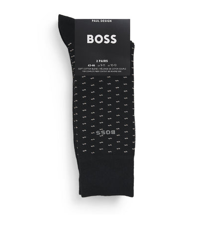 Harrods BOSS Logo Socks (Pack of 2)- Buy online at McGrocer