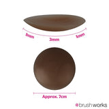 Brushworks Reusable Silicone Nipple Cover Shade 6.0 Espresso - British product
