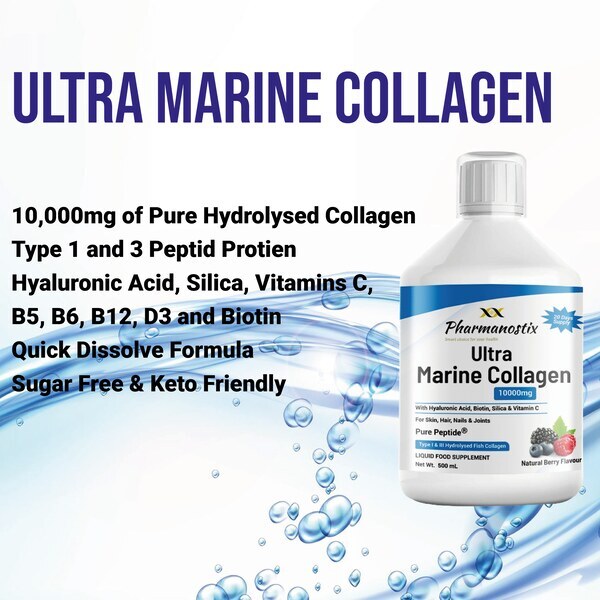 Pharmanostix marine collagen liquid 10000mg 500ml - British product