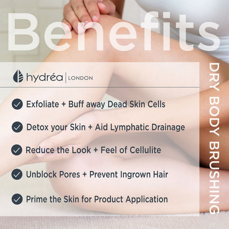 Hydréa London dry skin sauna brush with cactus bristles, UK version