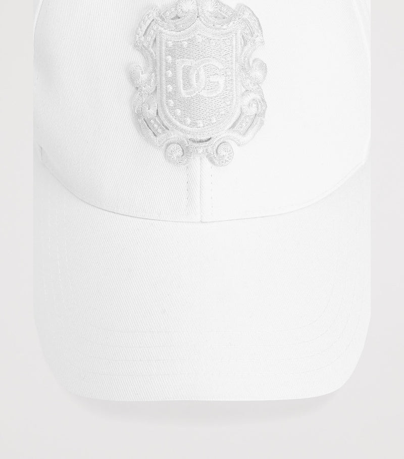 Dolce&Gabbana cotton twill baseball cap with DG crest, UK version