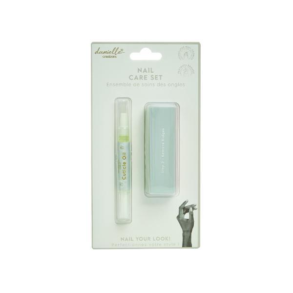 Danielle Creations nail care set cuticle oil and buffer - British product
