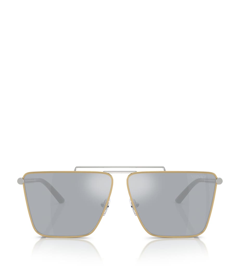 Versace metal sunglasses with UV protection, UK version