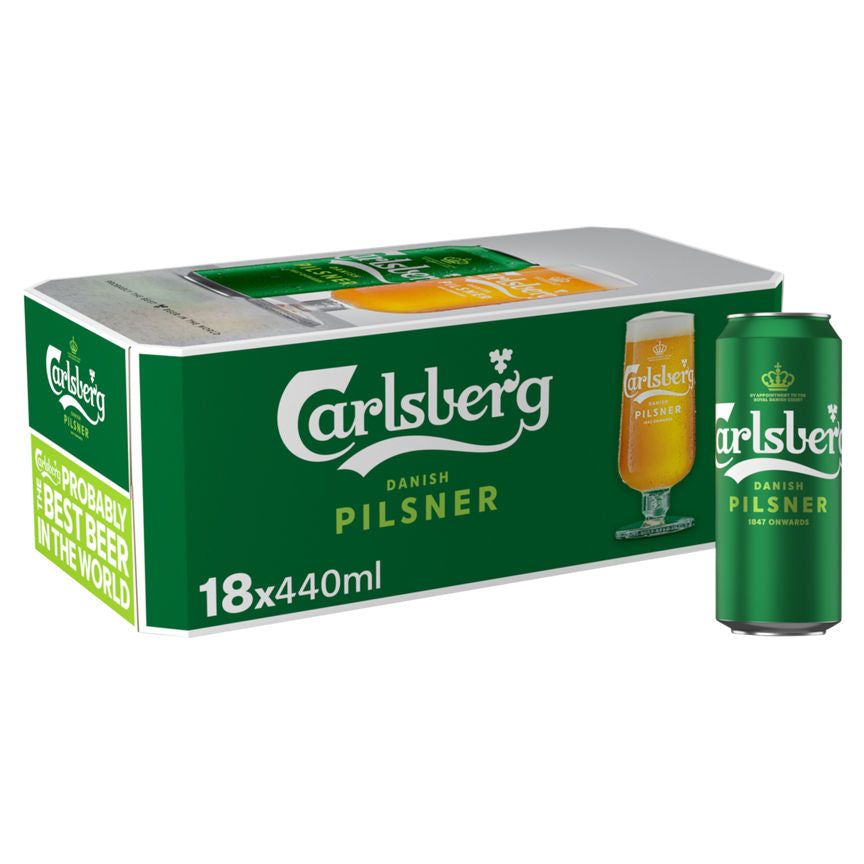 Carlsberg Danish Pilsner 18 x 440ml GOODS ASDA   