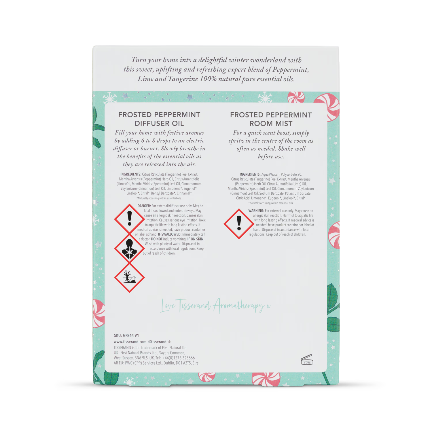 Tisserand Frosted Peppermint Duo Kit, UK version