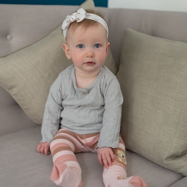 Ziggle baby print top bow turban headband, UK version
