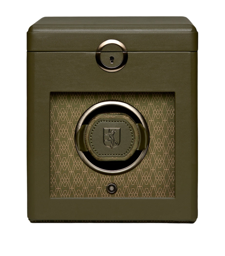WOLF Earth Single Watch Winder apple leather watch winder (British brand)