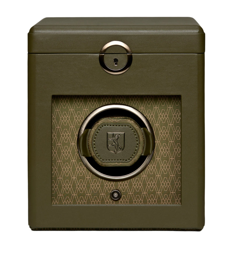 WOLF Earth Single Watch Winder apple leather watch winder (British brand)