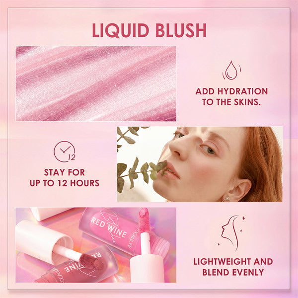 Livingandhome liquid blush set Tequila Pink Lady 2x5g, imported from the UK
