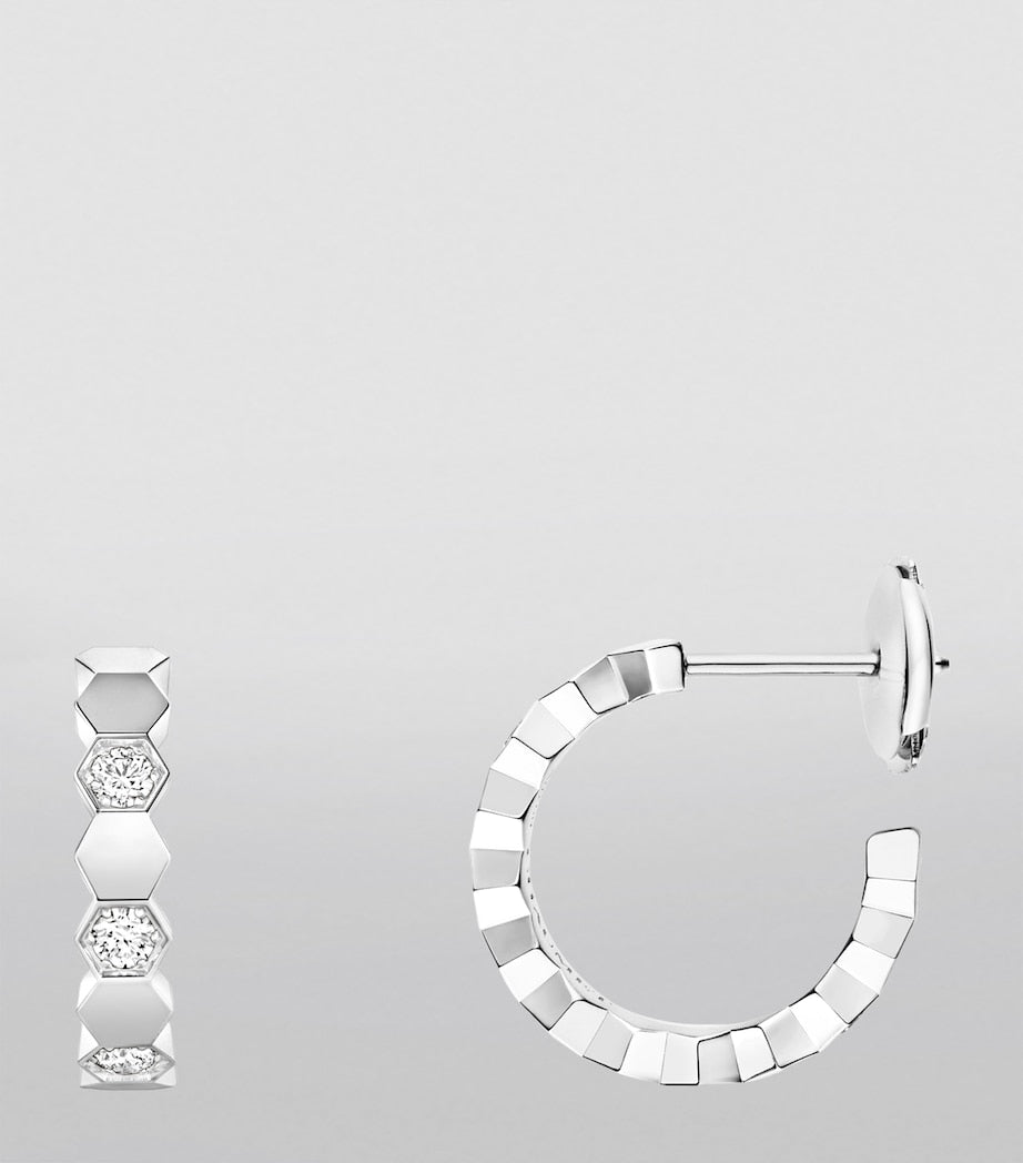 Chaumet hoop earrings white gold diamond, UK version