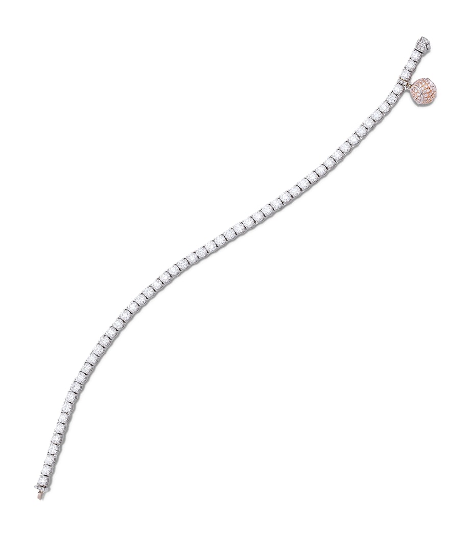 Boodles Platinum, Mixed Gold and Diamond Classic Tennis Bracelet