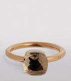 Pomellato Nudo Petit ring mixed gold white topaz, UK version
