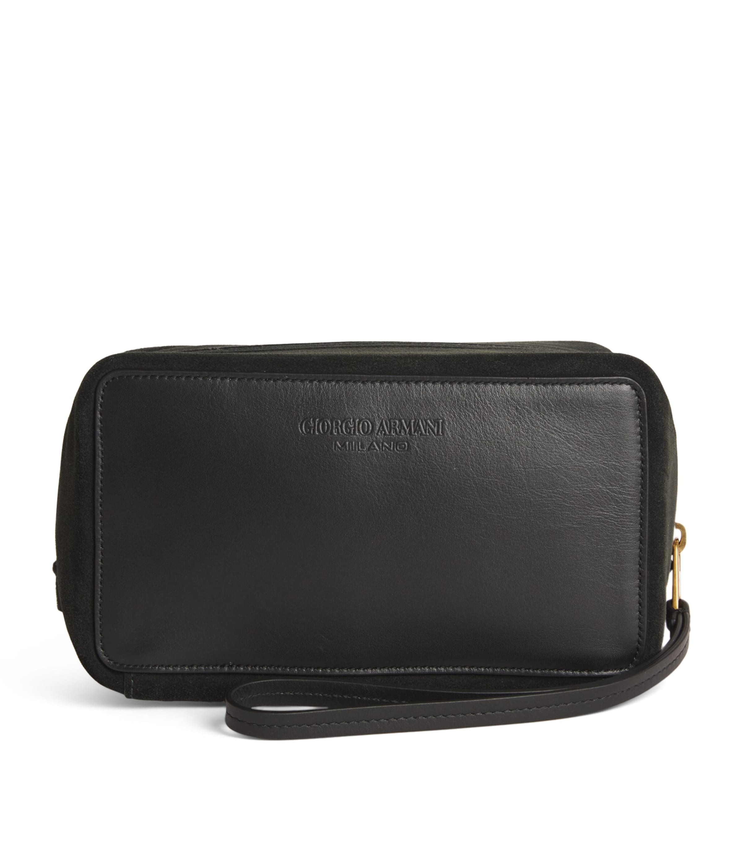 Giorgio Armani leather makeup bag, UK version