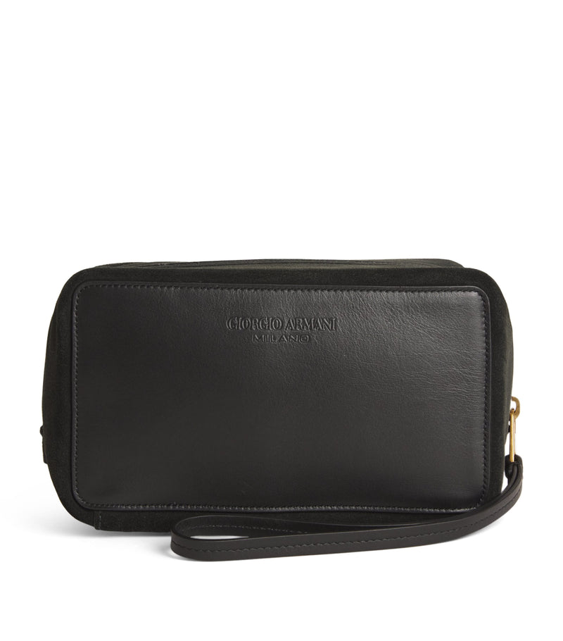 Giorgio Armani leather makeup bag, UK version